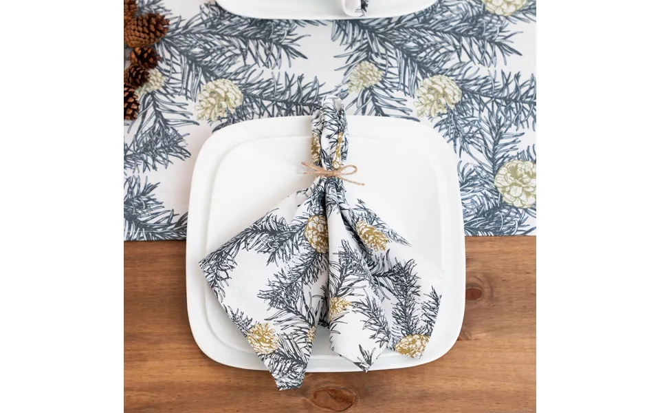 Pine Cones & Spruce Table Linens - Cloth Napkin
