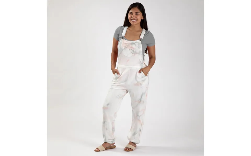 Pink Cloud Tie-dye Overalls - M