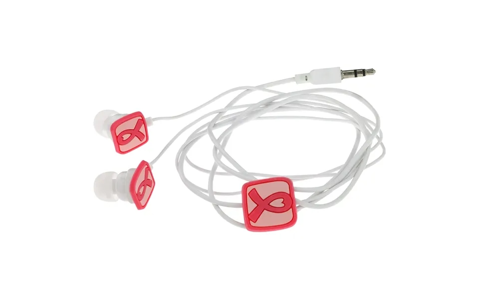 Pink Ribbon Love Earbuds - Single