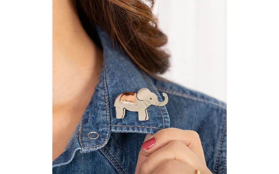 Proud Elephant Mixed Metal Pin