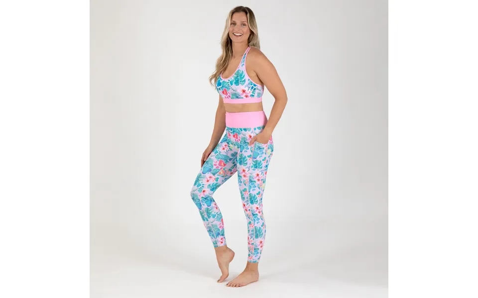 Racerback Sports Bra & Legging Set - Botanical Paws