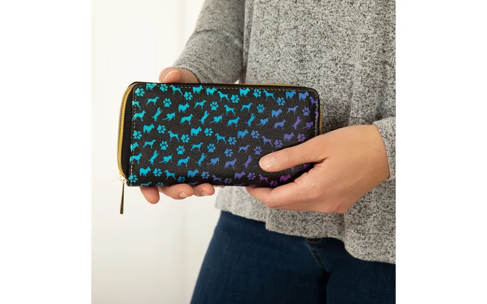 Rainbow Pets Zip Around Wallet - Gradient Dogs