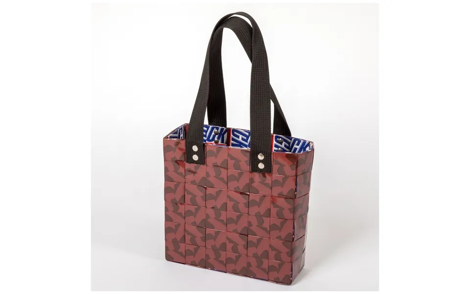 Recycled Handwoven Tote Bag - Brown