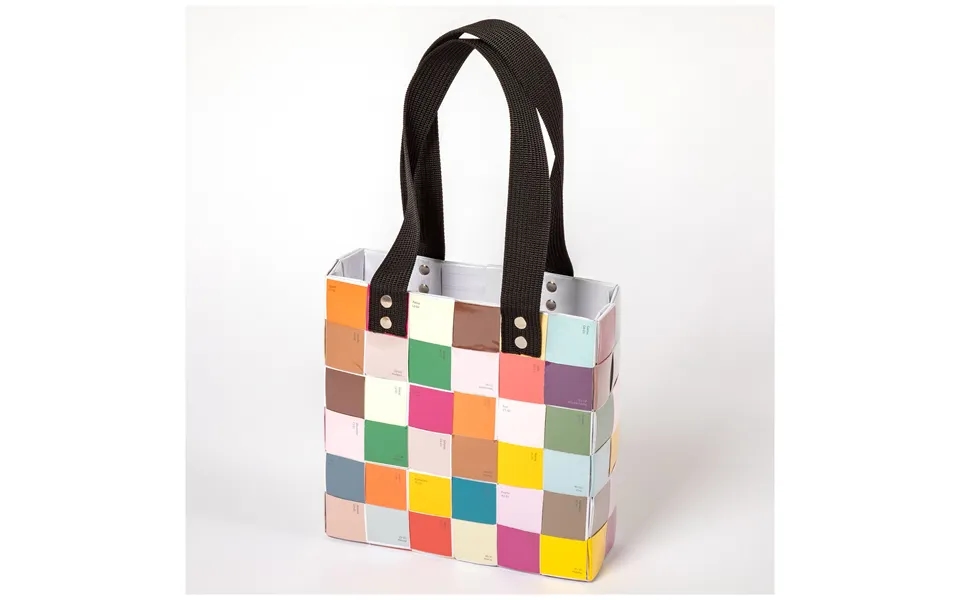 Recycled Handwoven Tote Bag - Multicolor Stripes