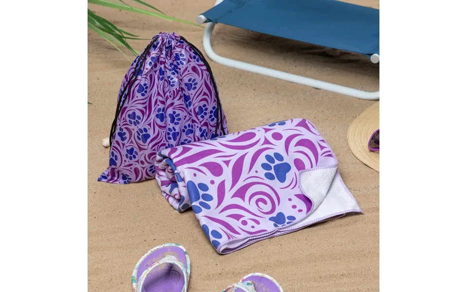 Sand-free Microfiber Beach Towel - Paw Symphony