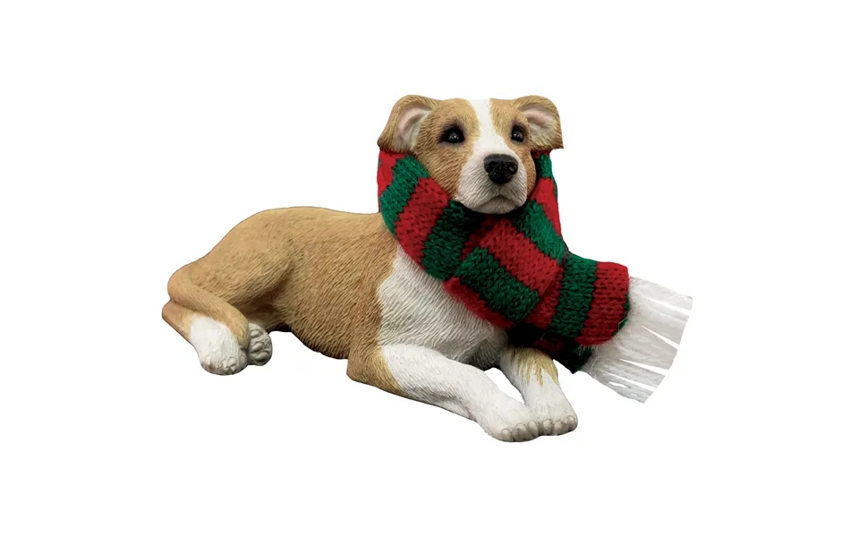 Sandicast Fawn Pit Bull Terrier Dog Ornament