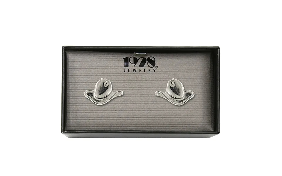 Silver-tone Cowboy Hat Cufflinks