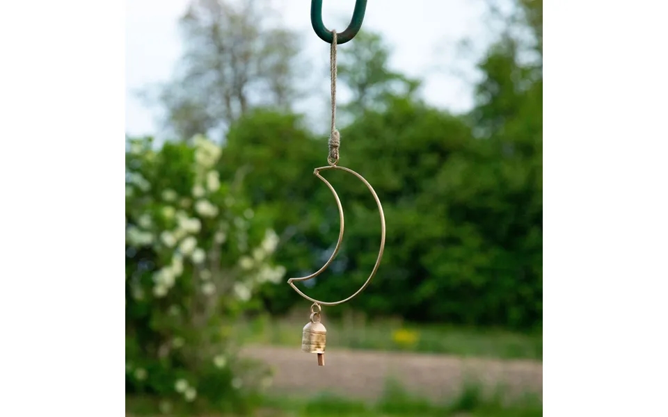 Single Bell Iron Wind Chime - Moon