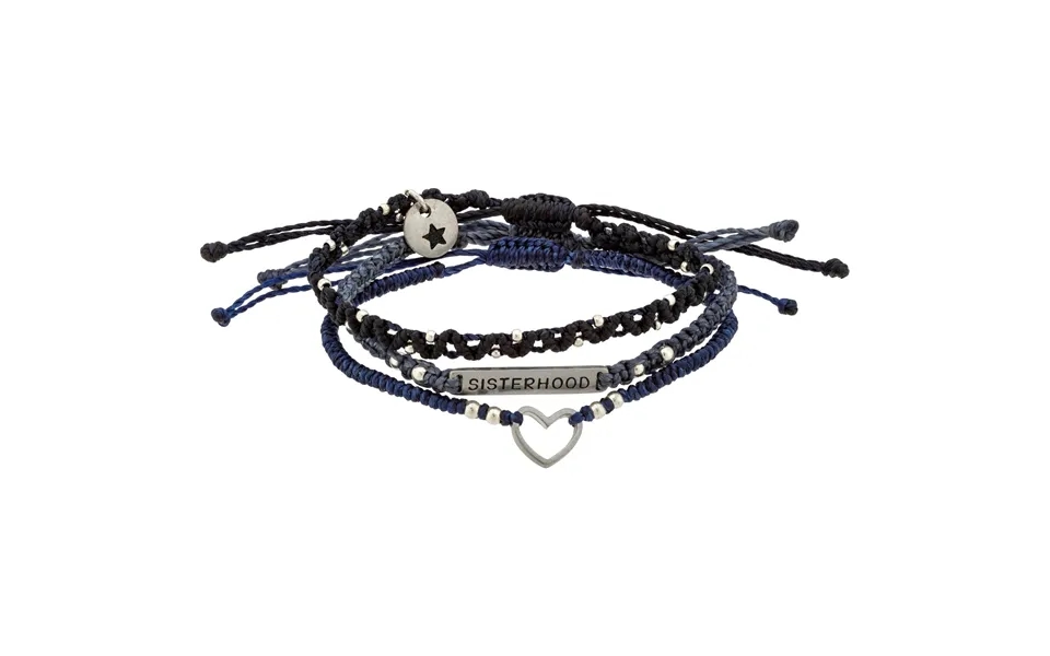 Sisterhood Woven Bracelet Set - Blue
