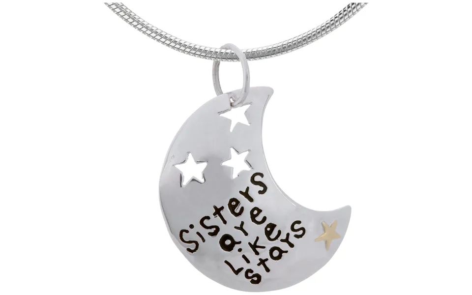 Sisters Are Like Stars Sterling & Brass Necklace - Pendant Only