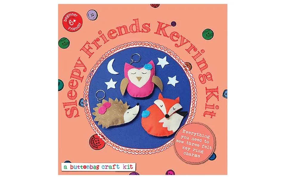 Sleepy Friends Keyring Sewing Kit