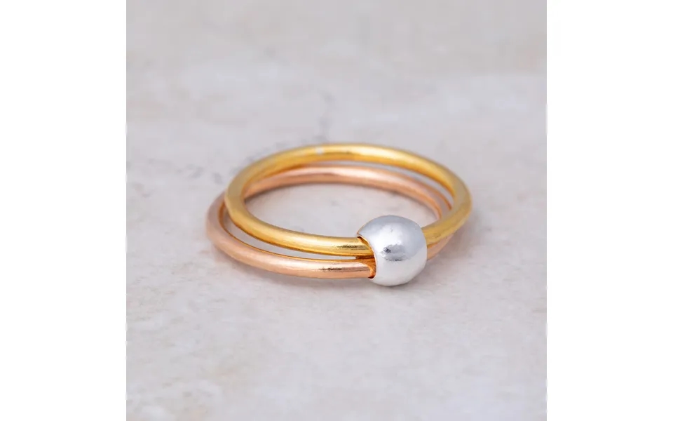 Spin Me Round Sterling Silver Bead Fidget Ring - 10