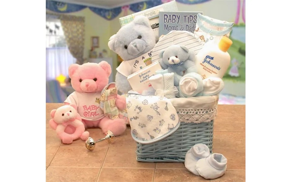 Sweet Baby Of Mine New Baby Basket -blue