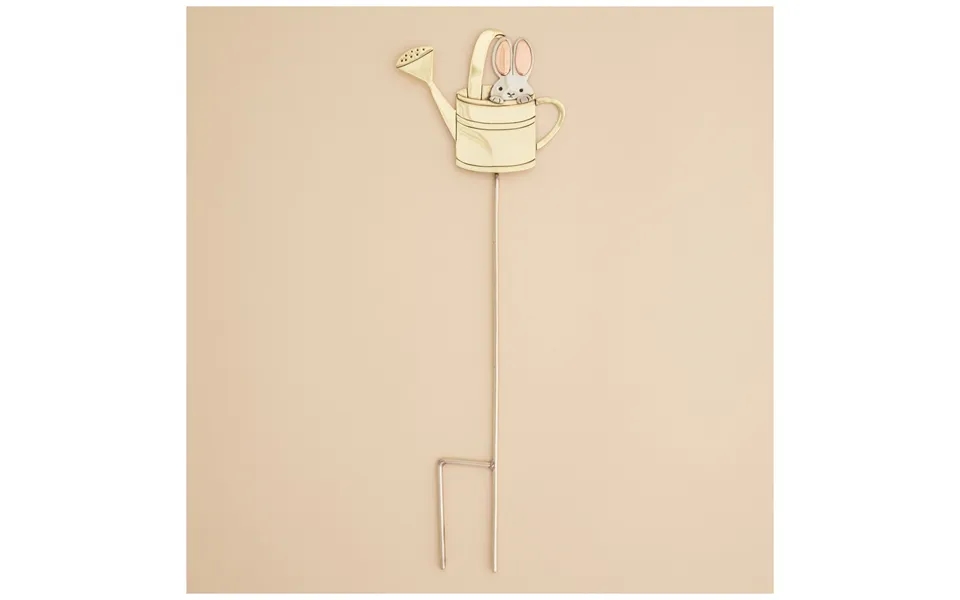 Sweet Bunnies Mixed Metal Plant Stake - Watering Can