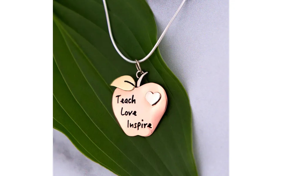 Teacher Appreciation Mixed Metal Necklace - Book