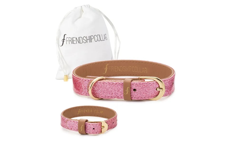 The Sparkling Pink Friendship Collar & Bracelet Set -