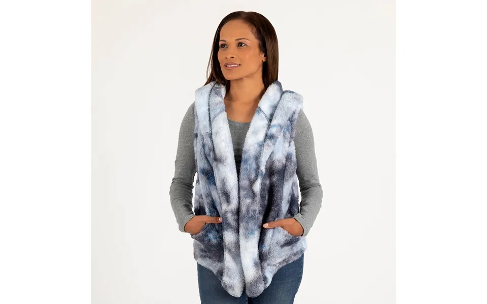Tie-dye Cozy Plush Fleece Vest - L Xl