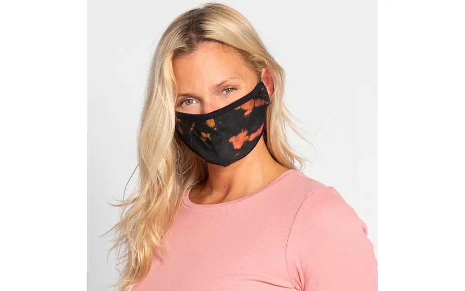 Tie-dye Protected Face Mask - Black