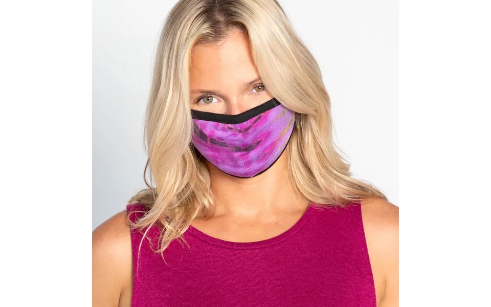 Tie-dye Protected Face Mask - Purple