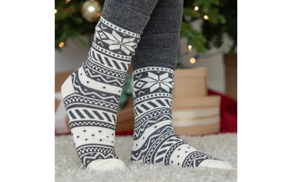 Tis The Season Alpaca Blend Socks - White