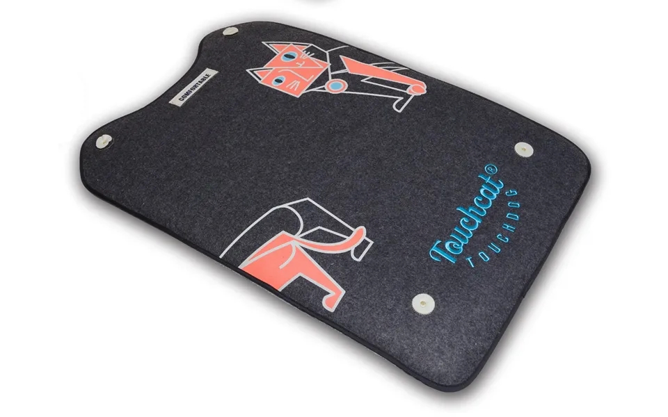 Touchcat Lamaste Travel Embroidered Pet Bed Mat - Black White