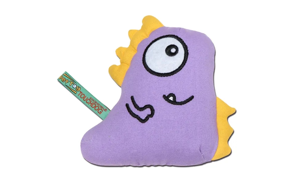 Touchdog Cartoon Monster Plush Dog Toy - Purple