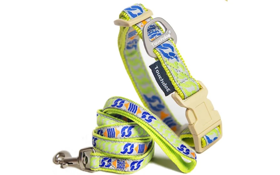 Touchdog Chain Printed Collar & Leash - Small