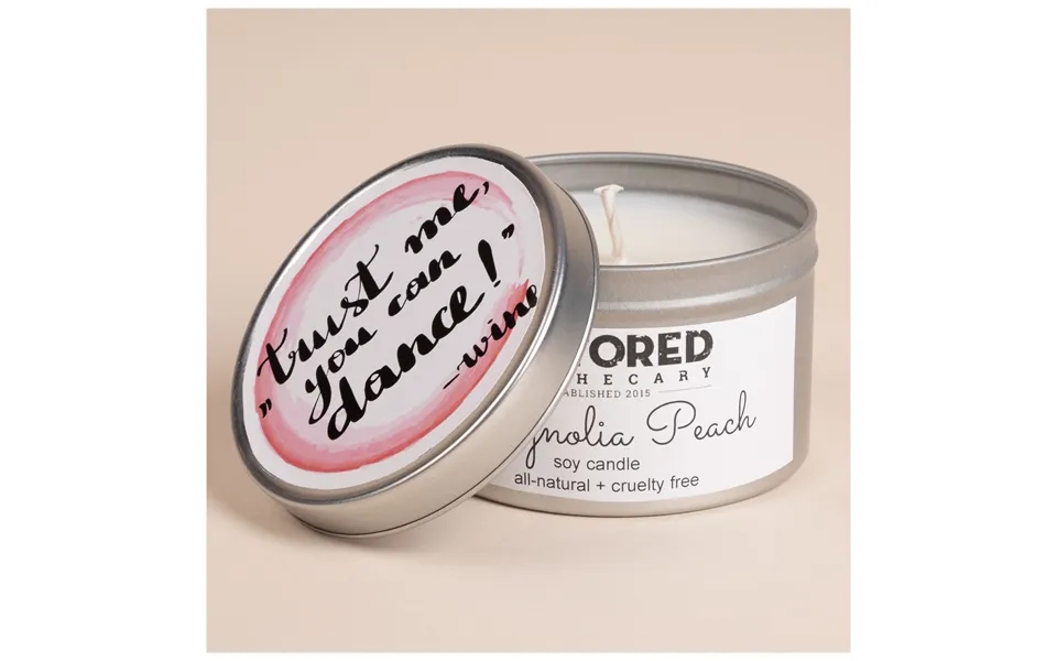 Travel Tin Soy Candle - Trust Me Magnolia Peach