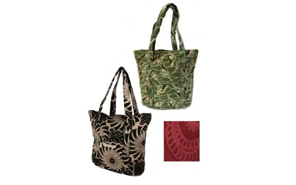 Ugandan Organic Waxcloth Market Tote - Green