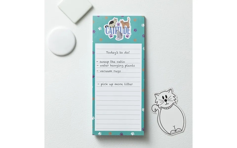 Uplifting Magnetic Notepad - Cats