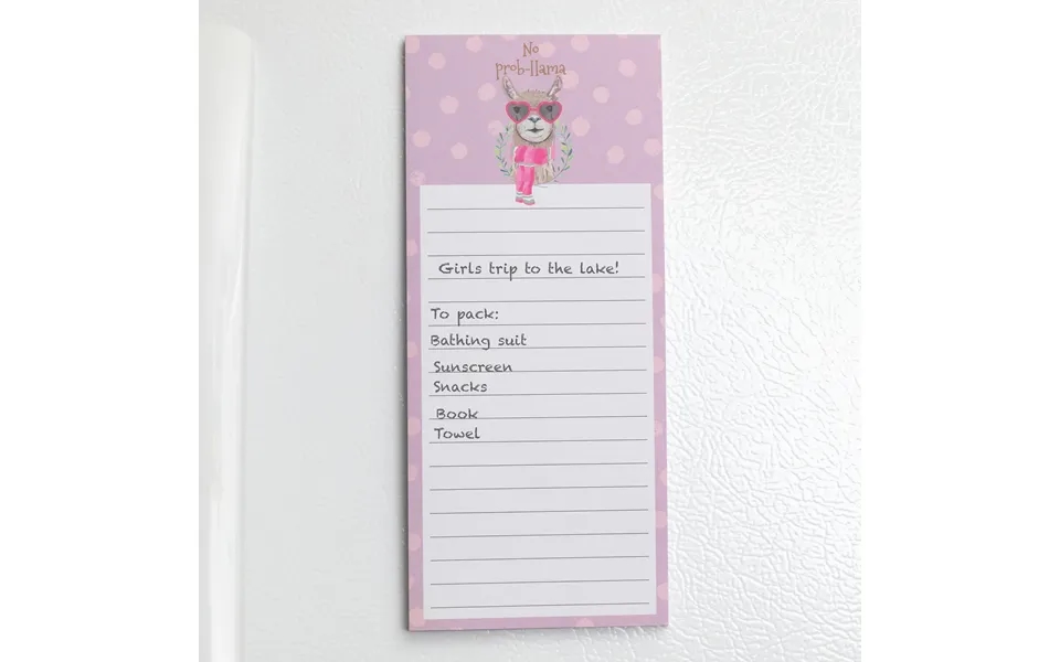 Uplifting Magnetic Notepad - Llama