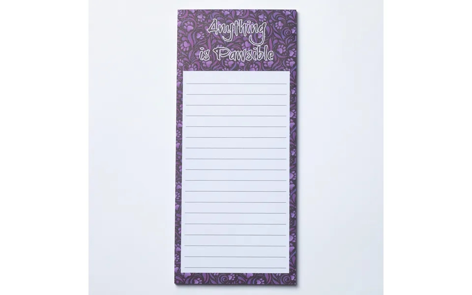 Uplifting Magnetic Notepad - Paw Symphony