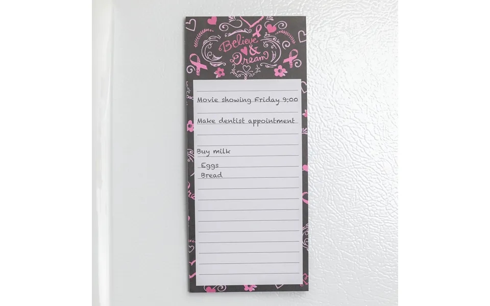 Uplifting Magnetic Notepad - Pink Ribbon