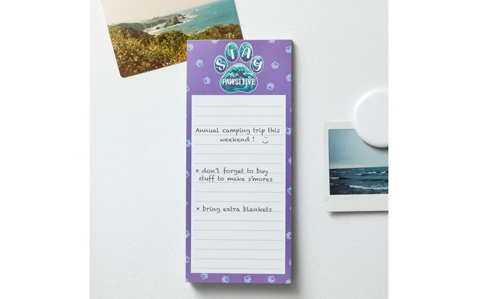 Uplifting Magnetic Notepad - Stay Pawsitive