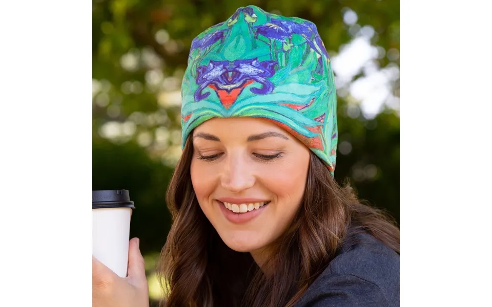 Van Gogh Beauty Printed Beanie - Irises