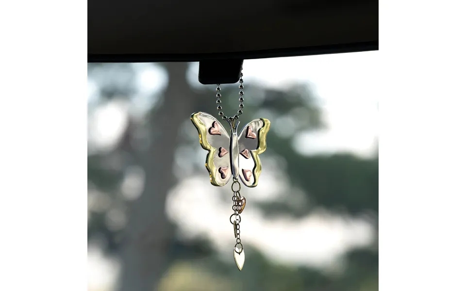 Wildlife Wonder Mixed Metal Car Charm - Butterfly