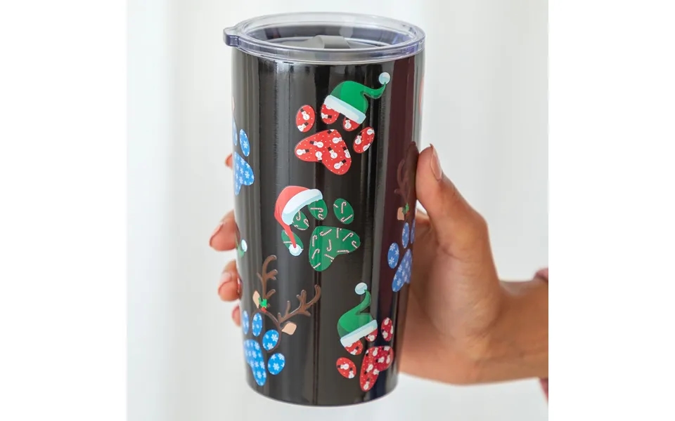 Winter Delight 20 Oz Stainless Steel Tumbler - Christmas Paws