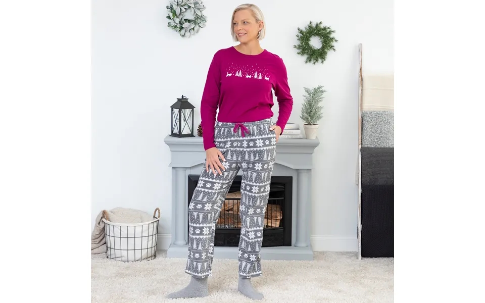 Winter Paw Print Pet Pajama Set - Cat