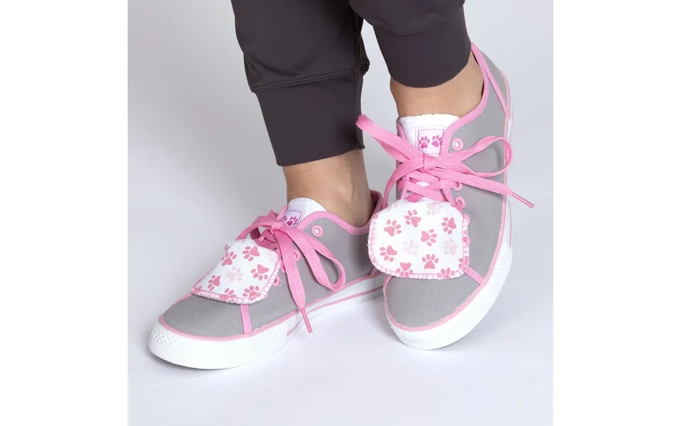 Women's Paw Print Low Top Shoes - All Over Paws