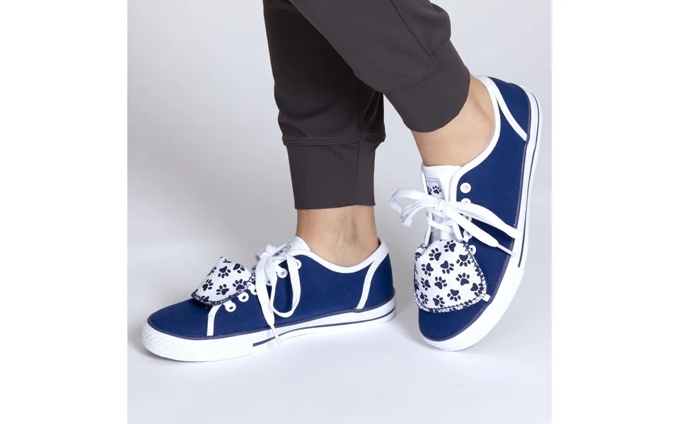 Women's Paw Print Low Top Shoes - All Over Paws