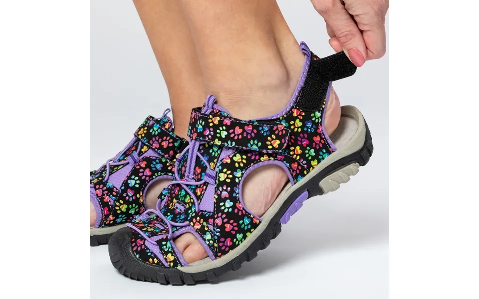 Womens Paw Print Sport Sandals Walking Paws Trail Sandals - Celebration Paws