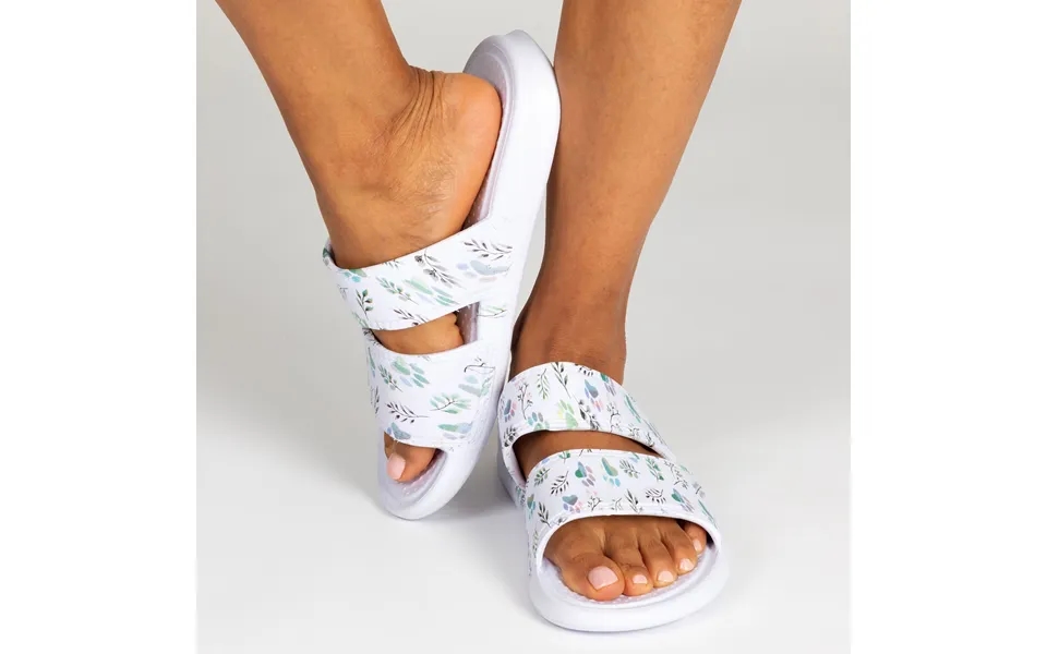 Women's Paw Print Two-strap Slide Sandals - Paw Meadow