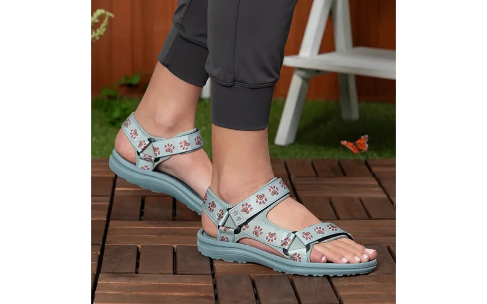 Women's Paw Print Walking Sandals River Sandals - Santa Fe Paw