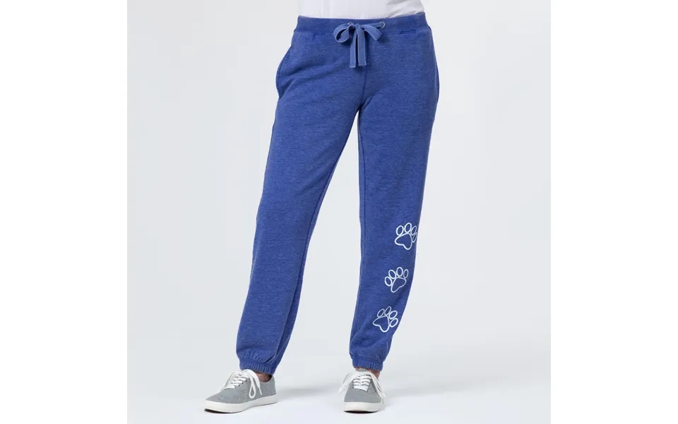 Women's Playful Pets Grey Jogger Sweatpants - Paw