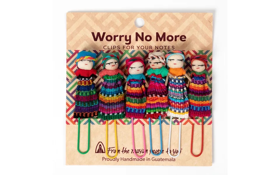 Worry No More Dolls Paper Clips - Set Of 6
