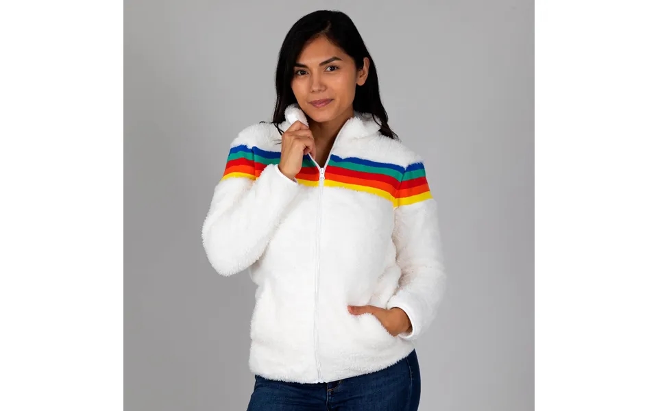 Wrapped In A Rainbow Fleece Jacket - L