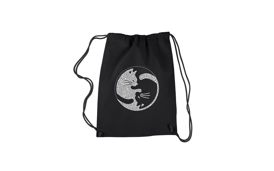 Yin Yang Cat - Drawstring Backpack