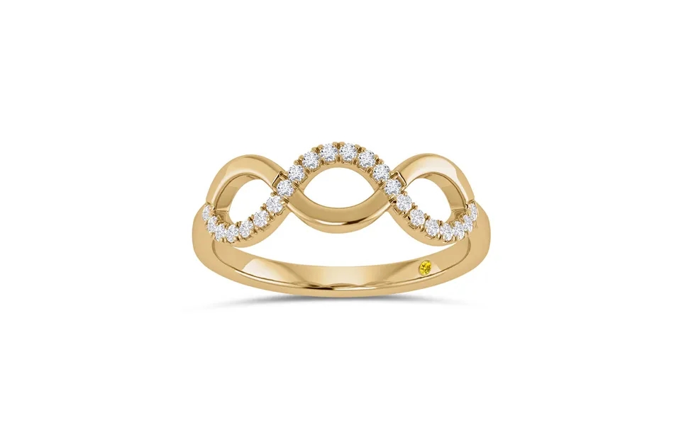 Mirage Lab Grown Infinity Diamond Ring 14k Yellow Gold 1 5 Ct