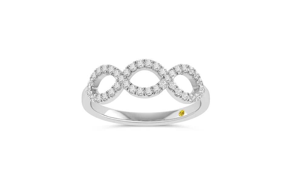 Runea Lab Grown Infinity Diamond Ring White Gold 1 3 Ct. Tw.