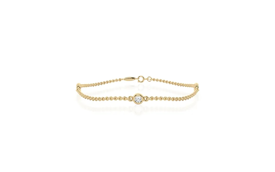 Three Stone Lab Grown Diamond Bracelet 14k Yellow Gold 1 4 Ct